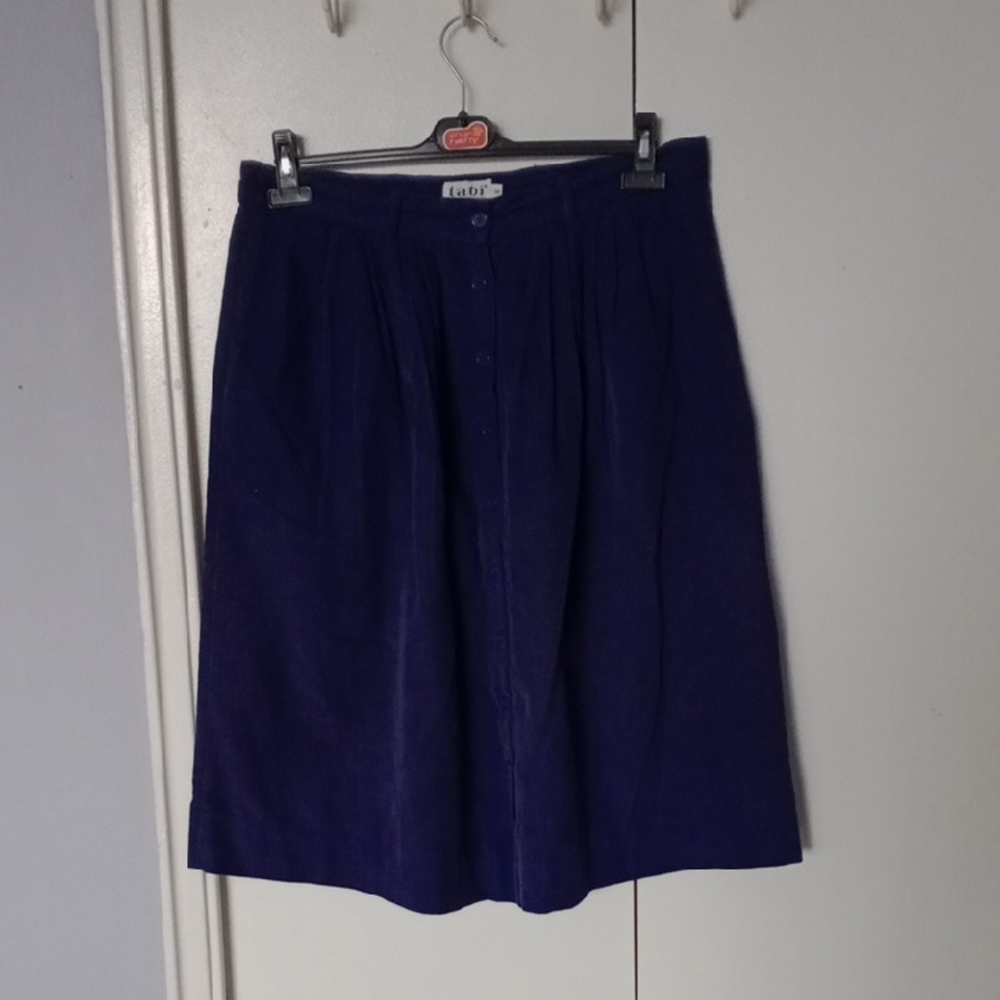 Vintage 🌟Purple Knee-Length A-Line Skirt for Work